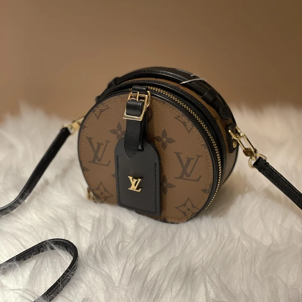 大吉中古/Lv路易威登焦糖色mini小圆饼斜挎包