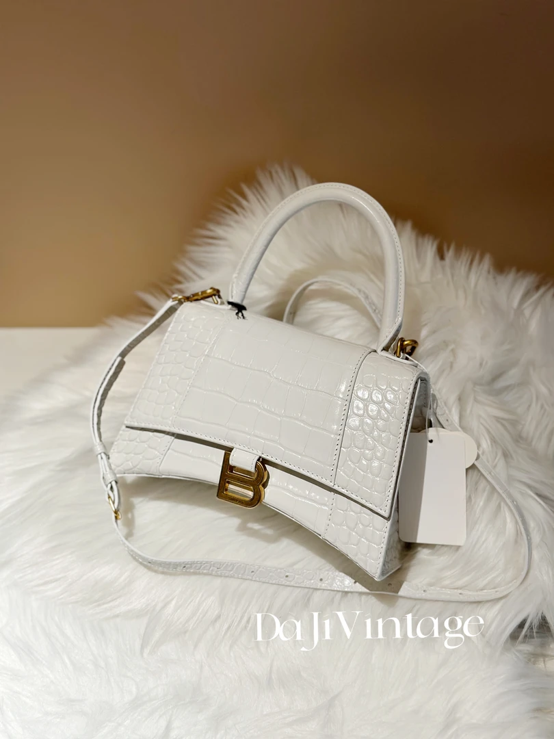 99新 Balenciaga/巴黎世家 大吉中古/巴黎世家白金s号沙漏斜挎包