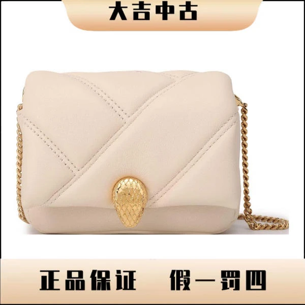 大吉中古/宝格丽蛇头象牙白迷你斜挎包