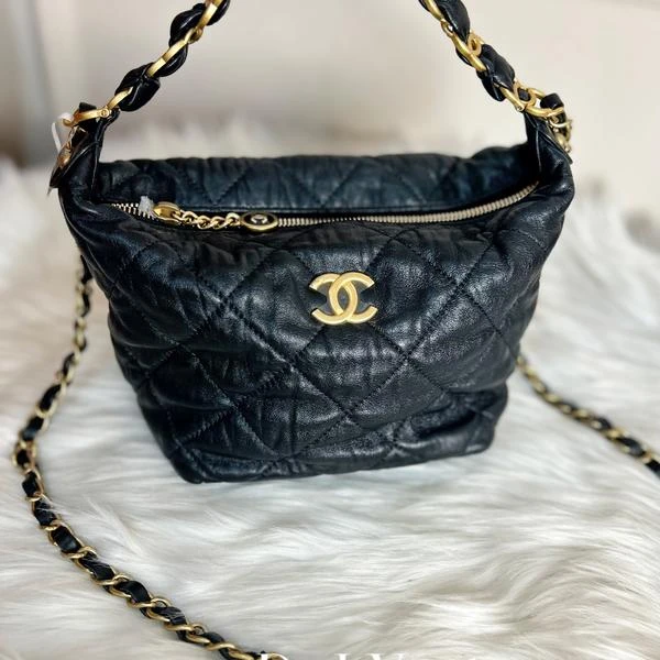大吉中古/香奈儿21s黑金饺子包斜挎包