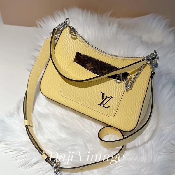 大吉中古/Lv路易威登小鸡黄水波纹单肩包