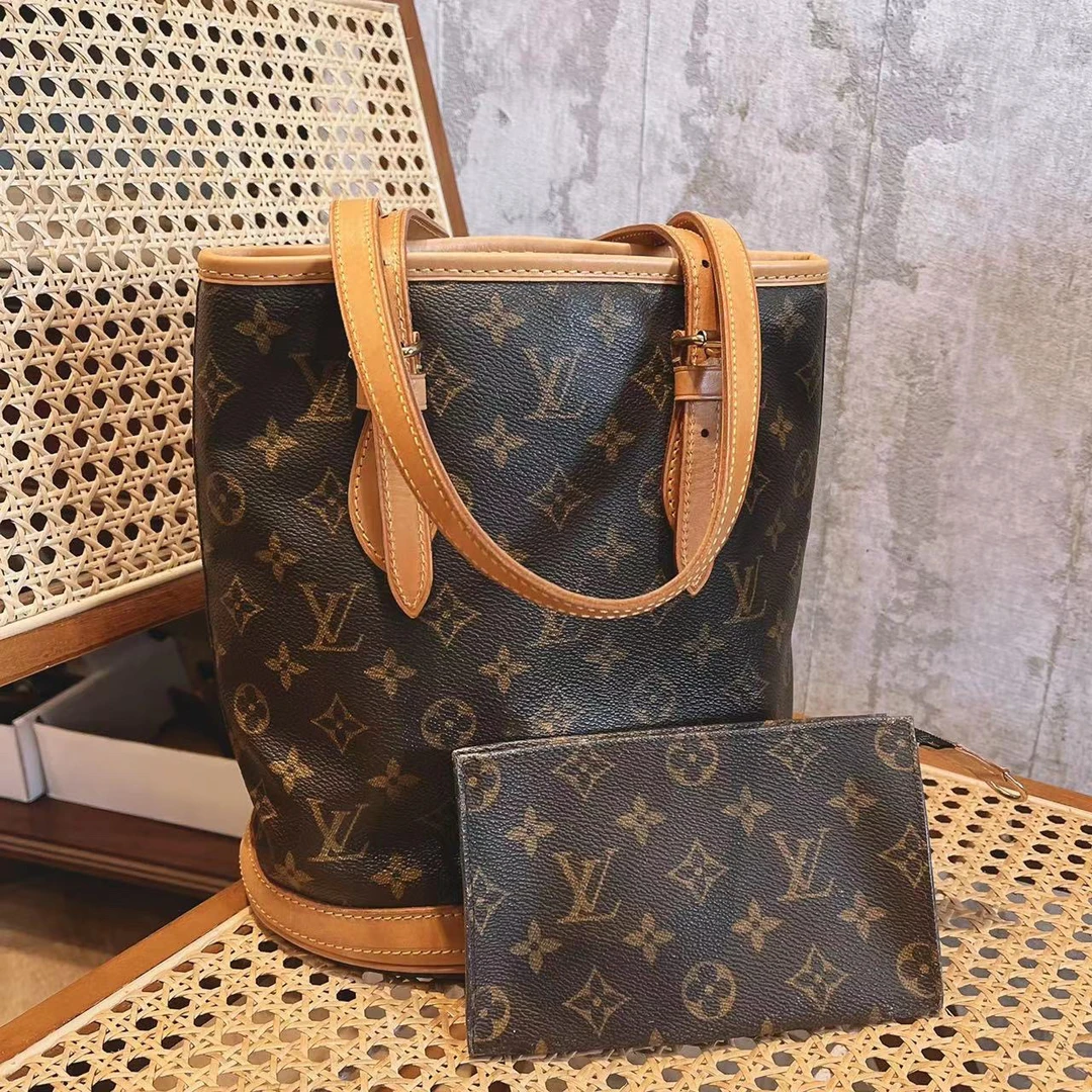 95新  大吉中古/lv子母水桶包