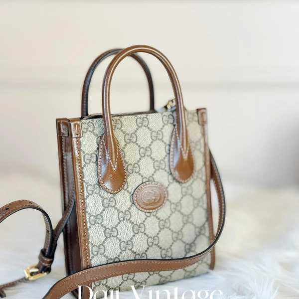 大吉中古/Gucci琴谱托特手提包