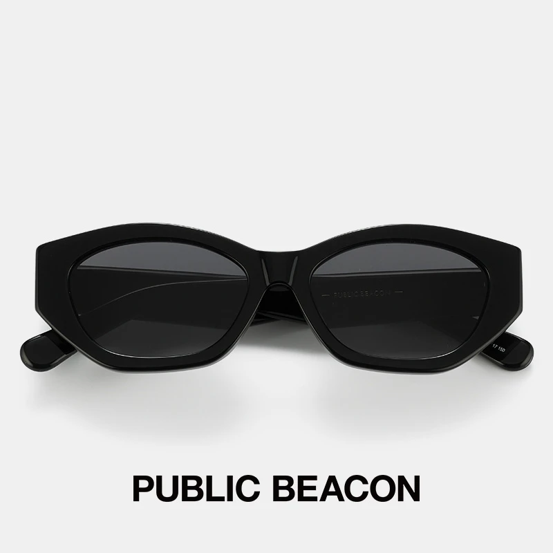PUBLICBEACON辛芷蕾同款韩国复古猫眼太阳镜女夏防晒板材墨镜LURE