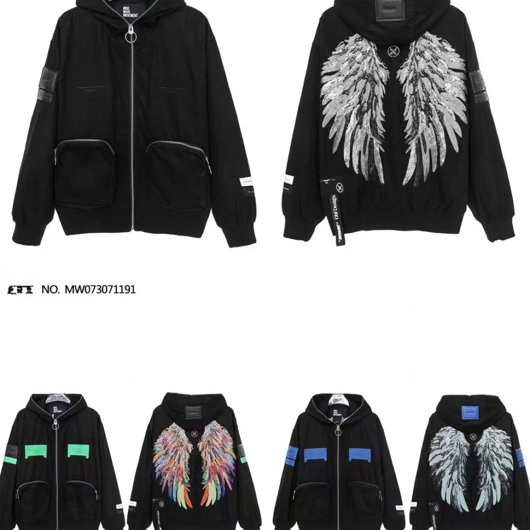 MWM 木村井泓 个性潮流男女同款口带翅膀外套夹克MW073071191