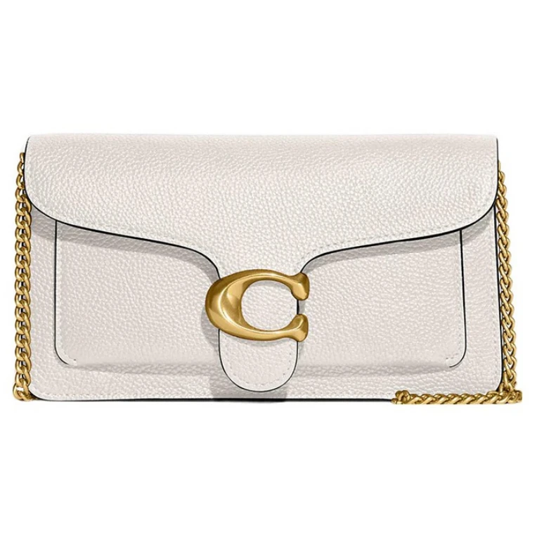 95新 COACH/蔻驰 Chain20金色字母logo单肩斜挎包(微瑕)