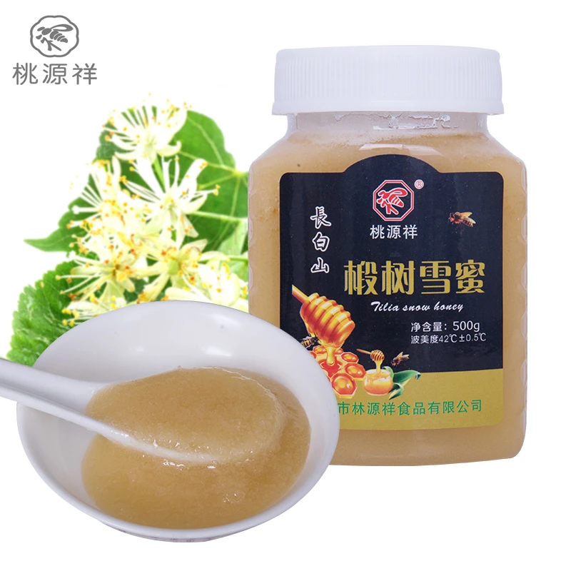 桃源祥长白山椴树雪蜜方瓶冲调水饮滋润香甜食用蜂蜜天然椴树蜜