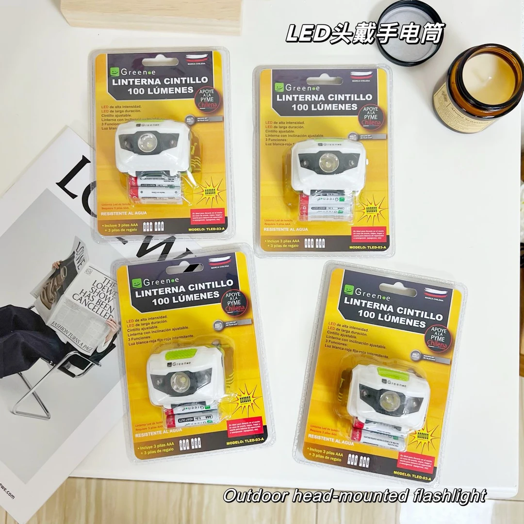 电池款 强光超亮头戴式夜钓鱼专用照明灯 手电筒