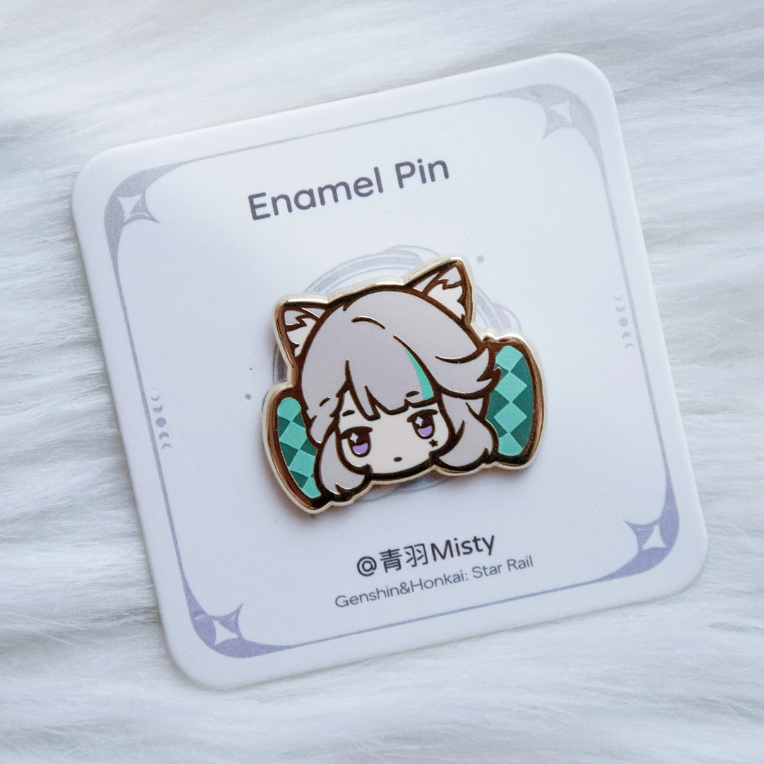 锌合金胸针 原创同人周边琳妮特仿珐琅金属徽章可爱【青羽misty】