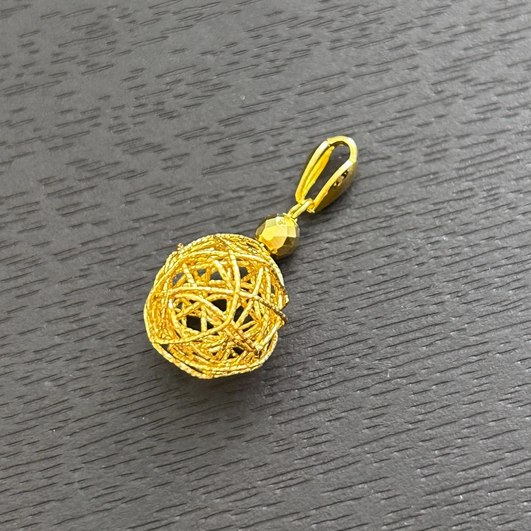 吊坠925银 【店长专享】925银绕线球球吊坠（单吊坠/不配链）YDZ783