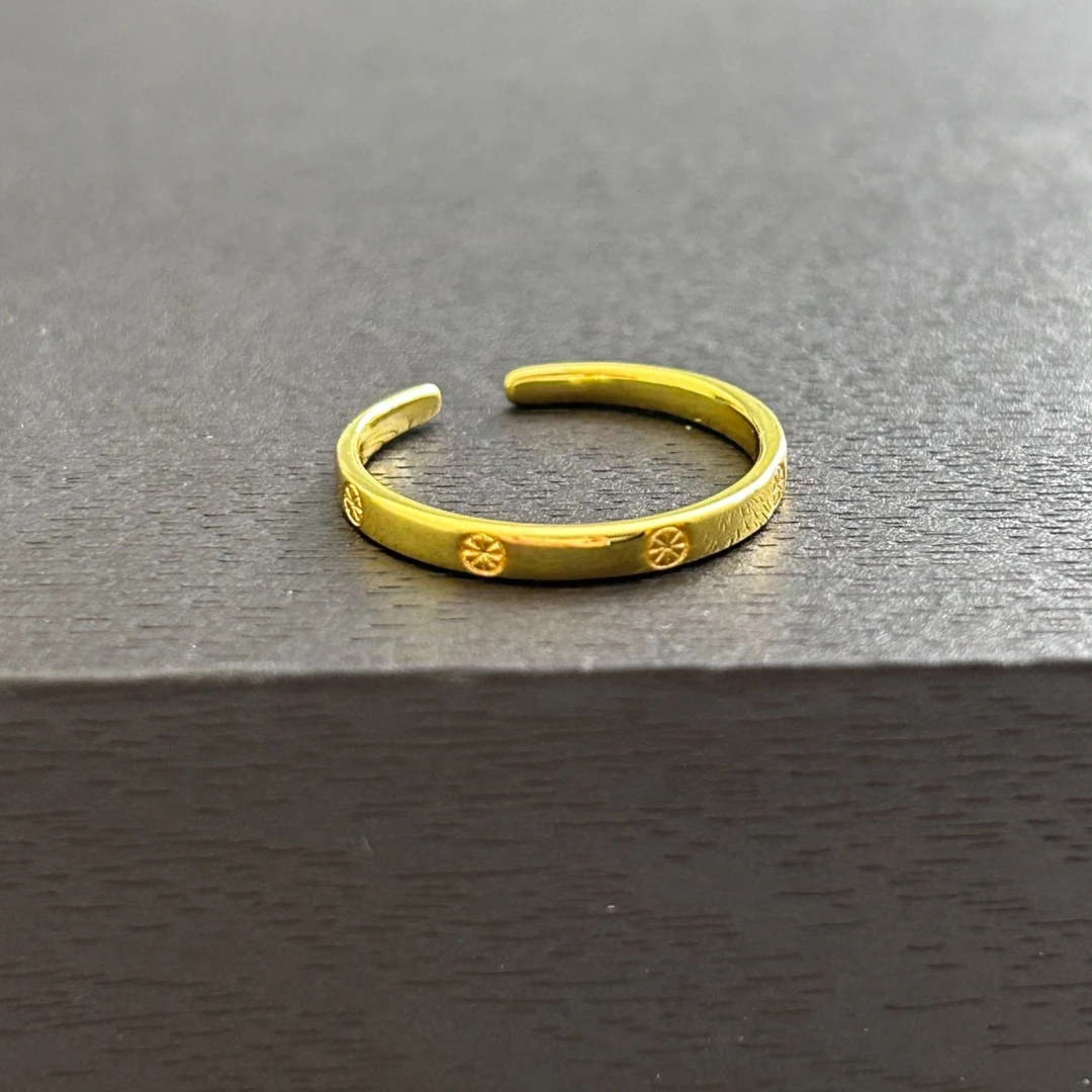 925银戒指 【店长专享1】925银米字开口戒指YJZ248