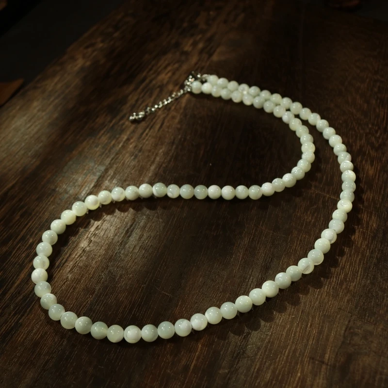 凰一品 白贝母项链