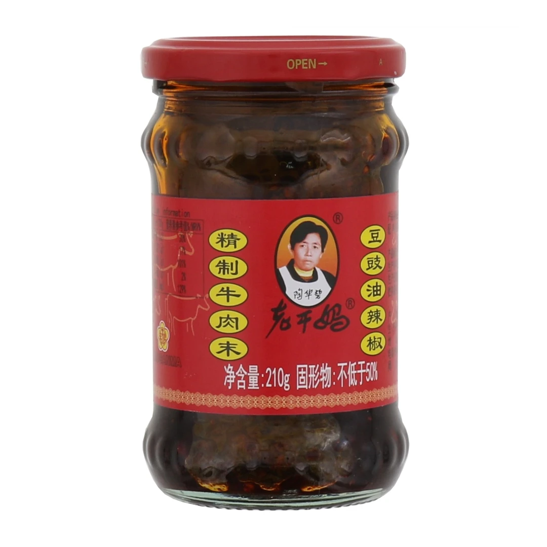 老干妈精制牛肉末豆豉油辣椒210g