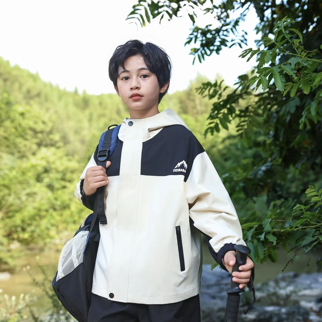 滴滴巴巴童装  男女童时尚户外防风外套秋款中大童DCY51099