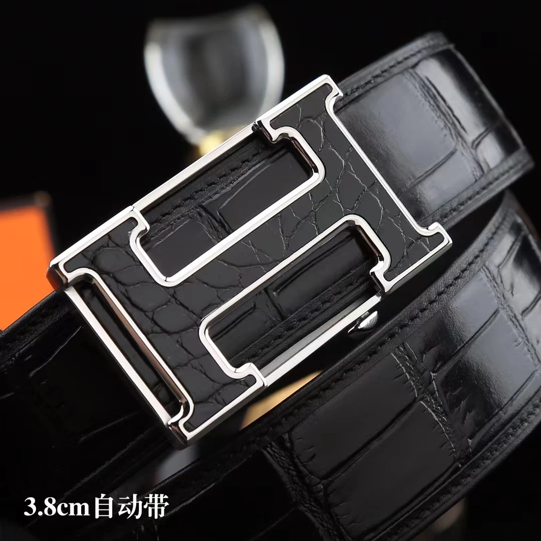 自动扣男士皮带扣网红轻奢高档时尚潮流个性商务镶钻网红轻奢高档
