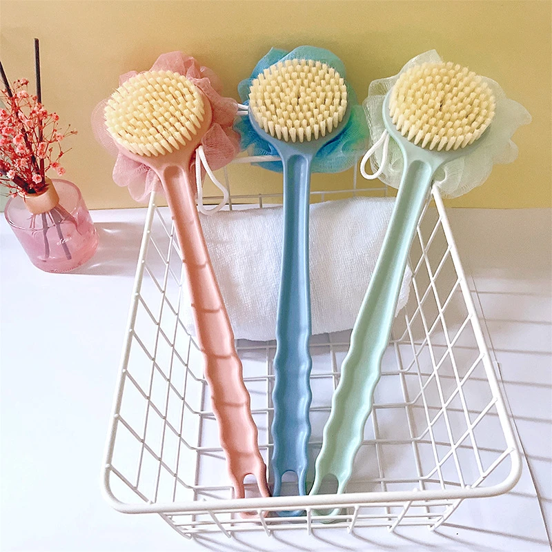 【厂家直发】搓澡神器洗澡刷子搓背长柄沐浴球成人软毛浴刷不求人