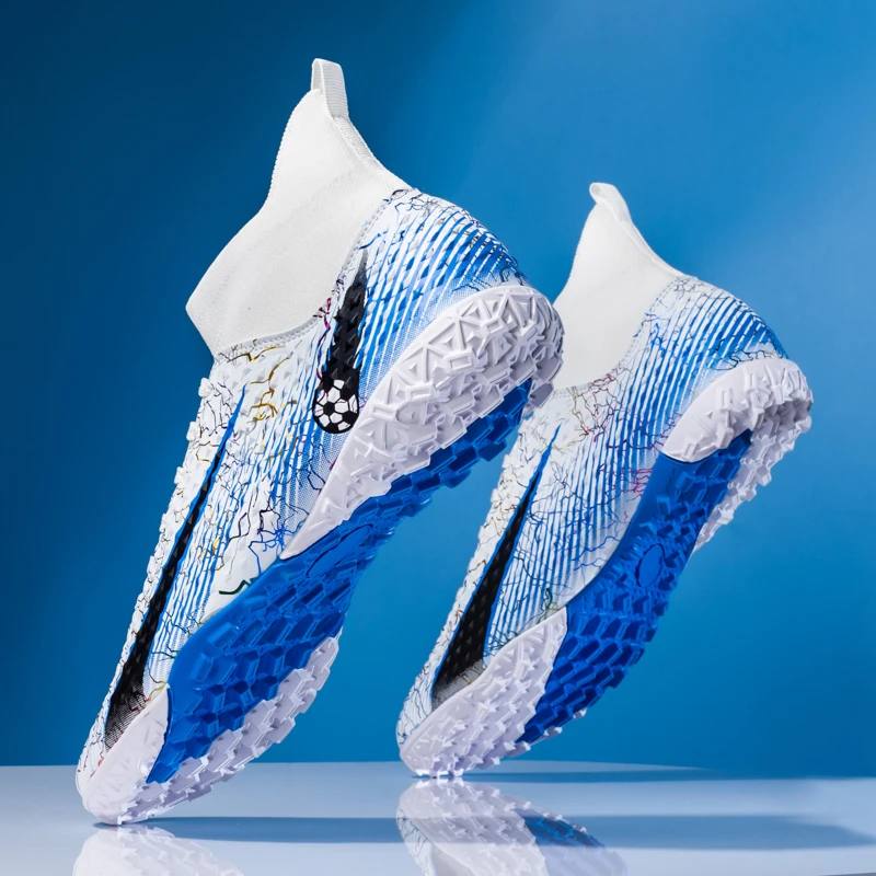 儿童足球鞋秋季新款碎钉球鞋初中小学生男童鞋子训练专业长钉防滑