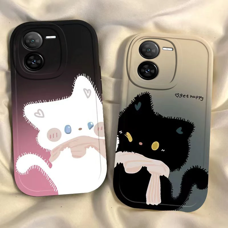 甜心猫咪vivoiQOOz8手机壳小众防摔学生版全包ins耐脏可爱女款薄