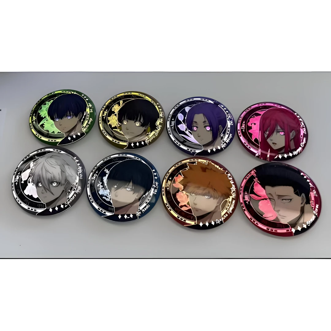 【拆包】正版国谷蓝色禁区生日系列反光吧唧蓝锁谷子