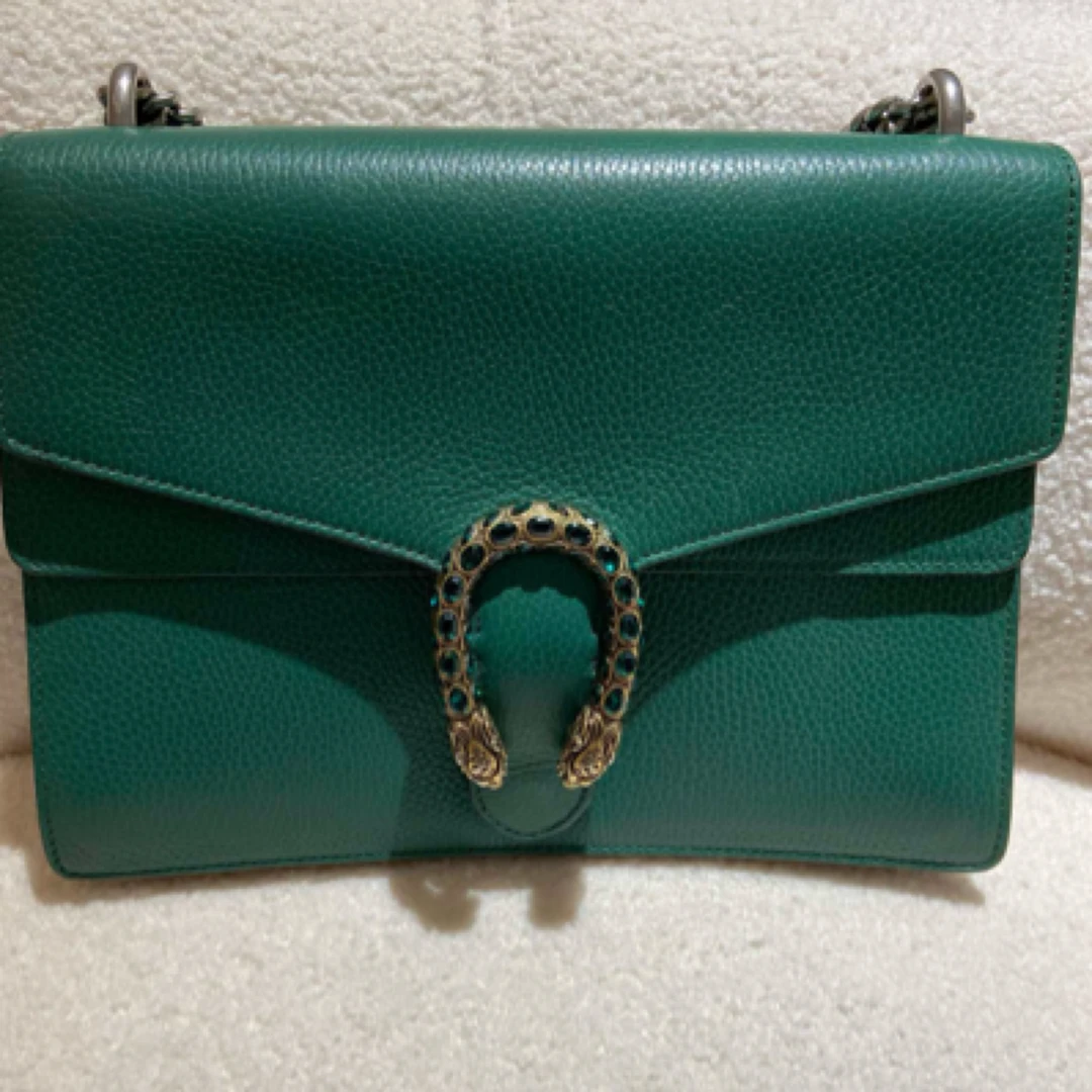 95新 GUCCI/古驰 Gucci 酒神新款 大号 绿/JW0132