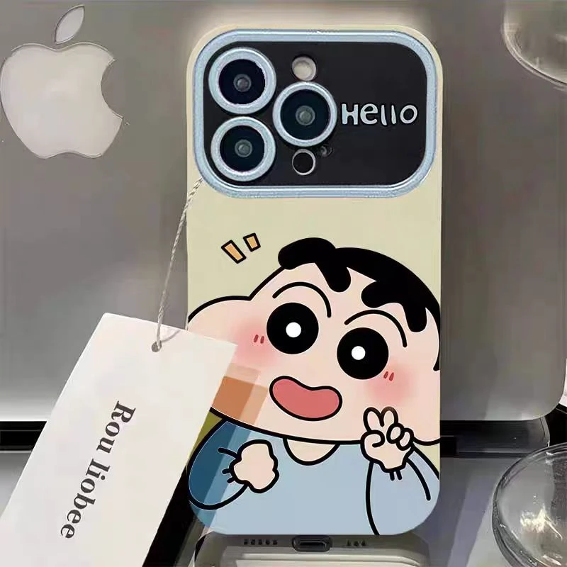 适用【苹果/华为/荣耀/OPPO/小米】小新比耶防摔磨砂大视窗手机壳