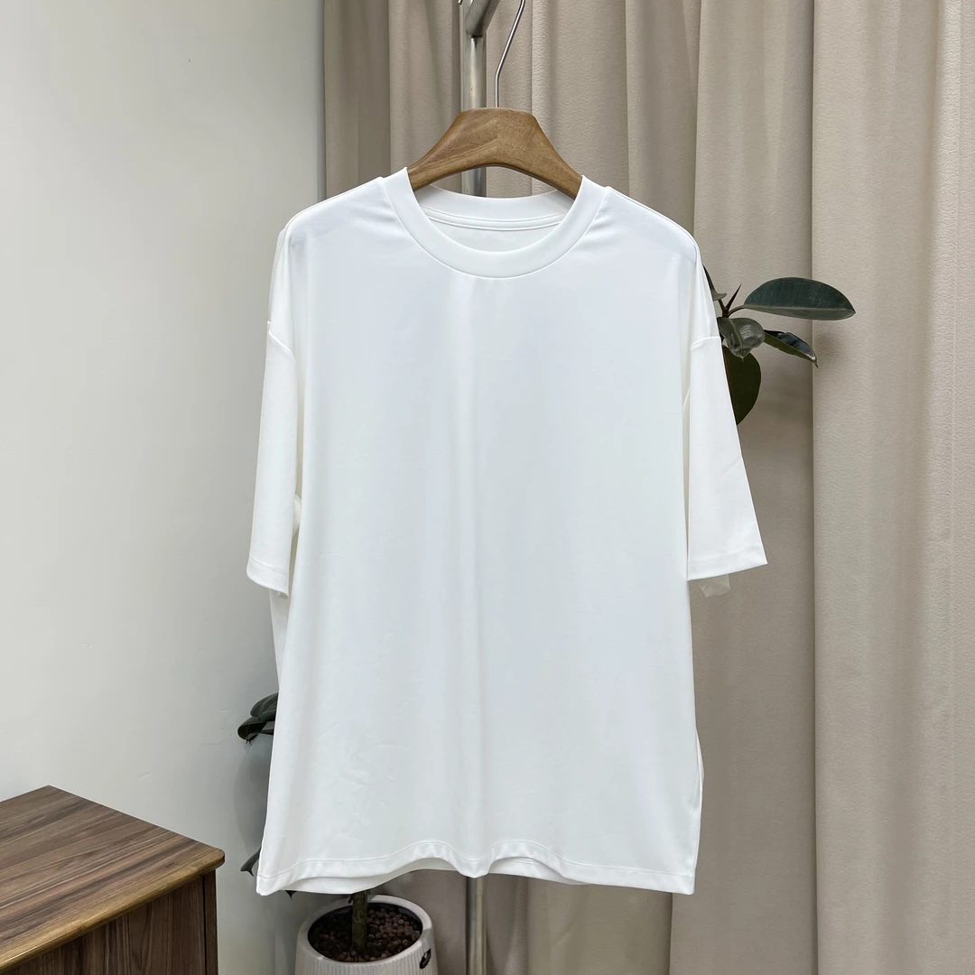 TITANIA INGLIS 匹马棉宽松短袖T恤 休闲百搭款简约高级 1051