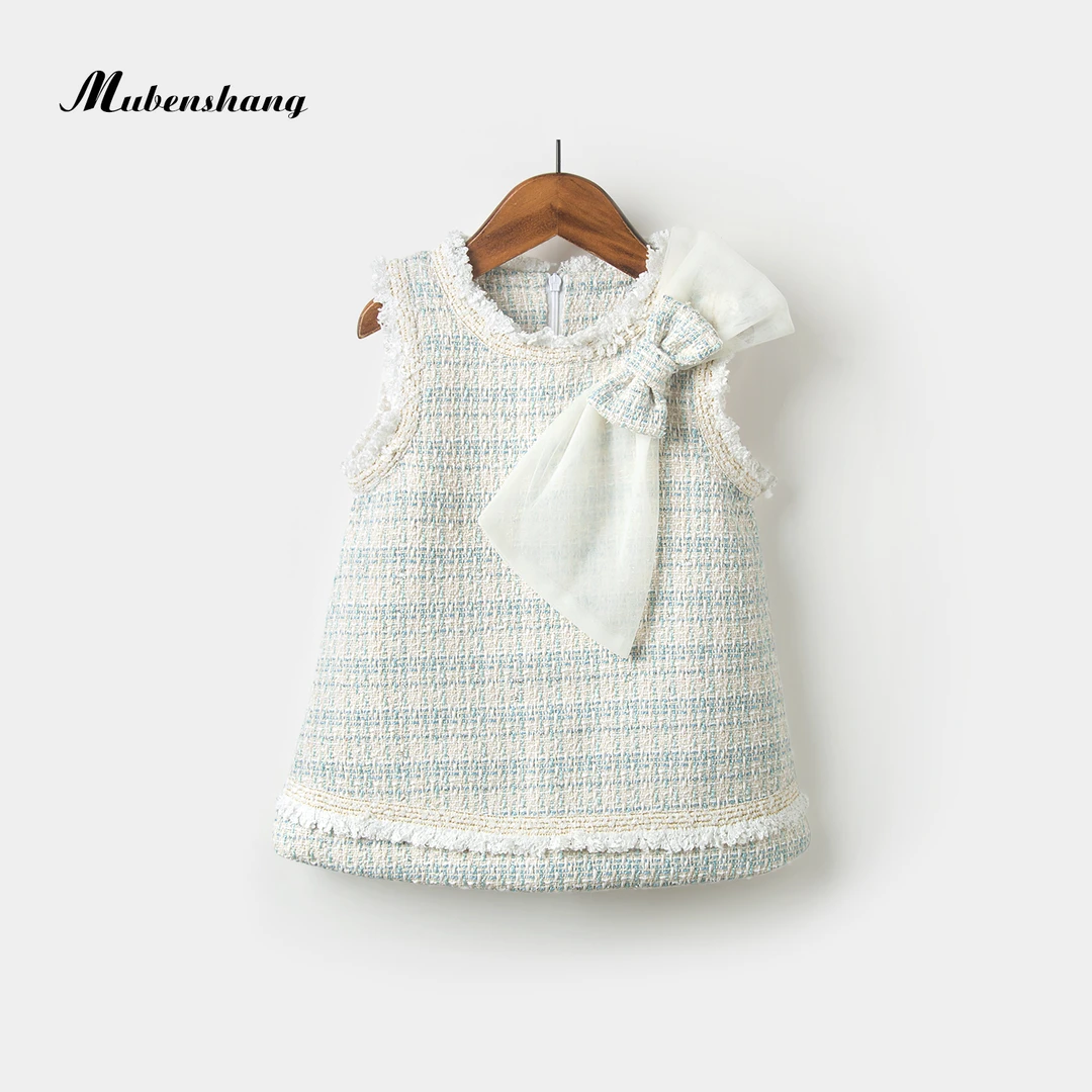 木本尚女童秋装背心裙新款宝宝连衣裙公主裙小香风洋气小童