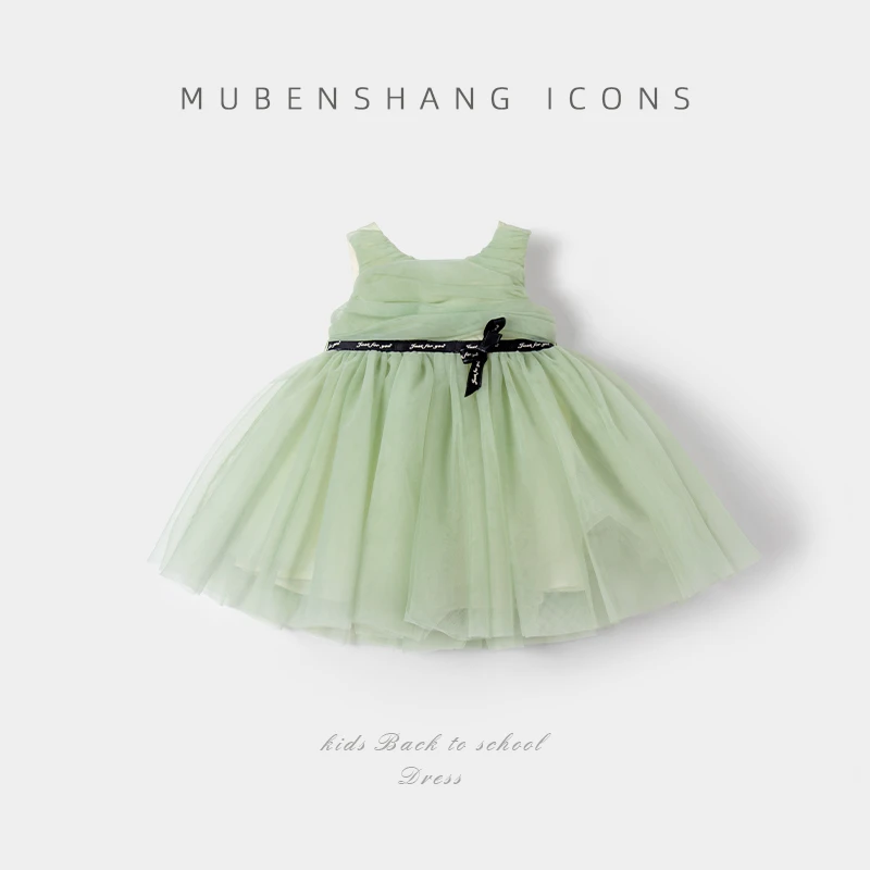 木本尚2024夏季新款女童甜美背心裙