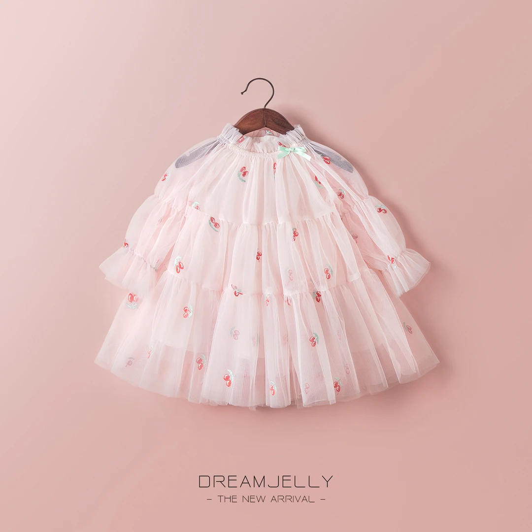 女童连衣裙儿童公主裙2023秋装新款宝宝周岁礼服超仙纱裙洋气裙子