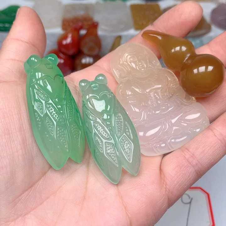 玛瑙/玉髓珠宝半成品未镶嵌N****