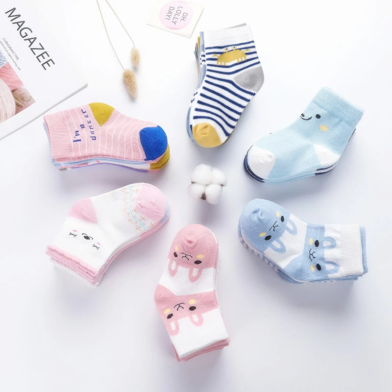 儿童袜子春秋款宝宝卡通新生儿男女小孩儿童中短筒韩版儿童棉袜
