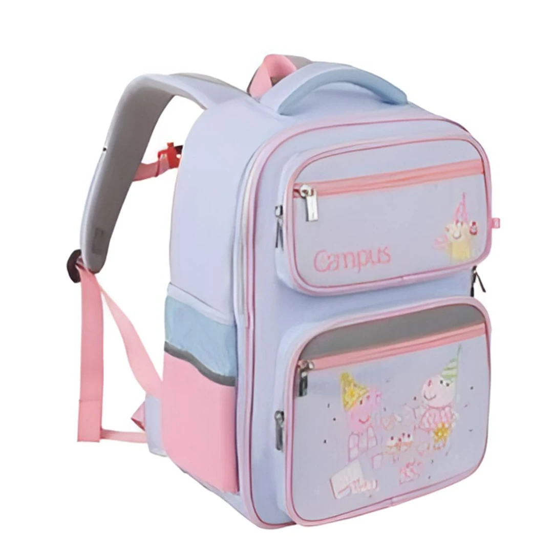 小猪佩奇小学生书包小猪佩奇多层收纳书包轻便时尚公主男童透气