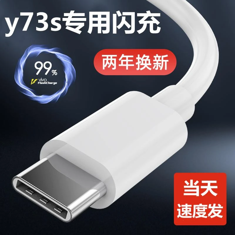 适用vivoY73s充电器头18W瓦手机闪充数据线y31s充电插头充电线快