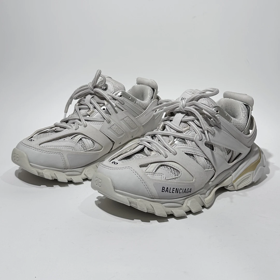 39码/95新/Balenciaga/巴黎世家 Track 白色时尚老爹鞋/WX1243
