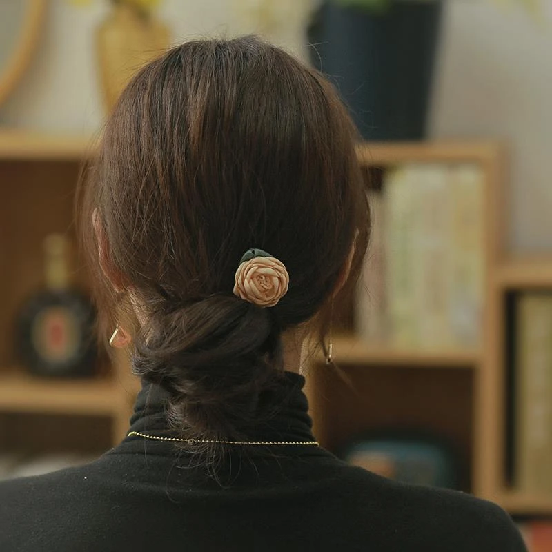 《球球》发叉头饰发夹花朵U型女发簪丸子头簪子古风汉服发钗发梳