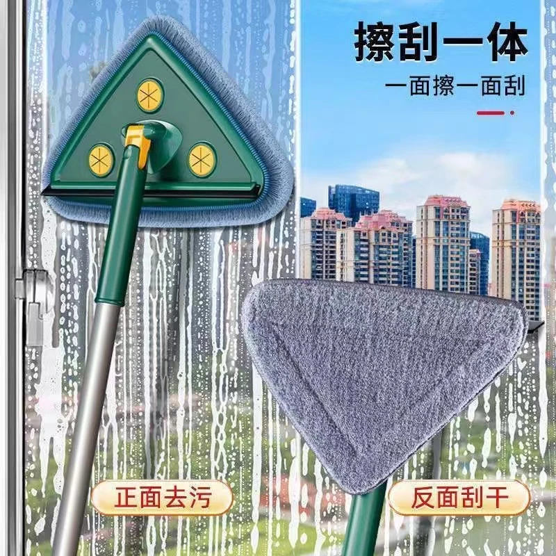 三角拖把一拖净家用轻便扫擦厨房天花板瓷砖地面多功能清洁神器