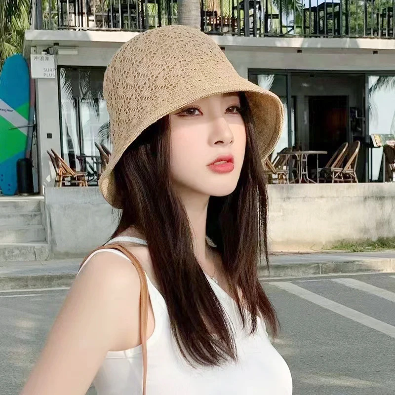 双面渔夫帽女韩版潮百搭遮阳帽夏季薄款透气遮脸防晒帽太阳帽子