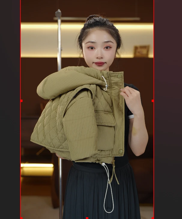 2024秋冬款萌娃穿搭百搭假两件韩版设计感时尚宽松加厚棉服39177