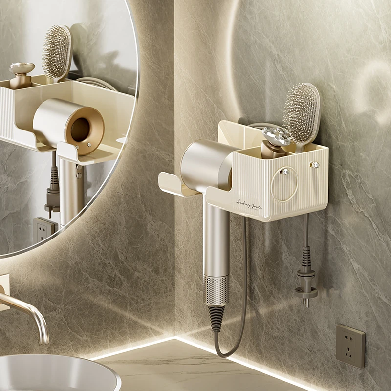 吹风机置物架懒人神器家用壁挂式风筒架吹风机挂架吹风机挂墙神器
