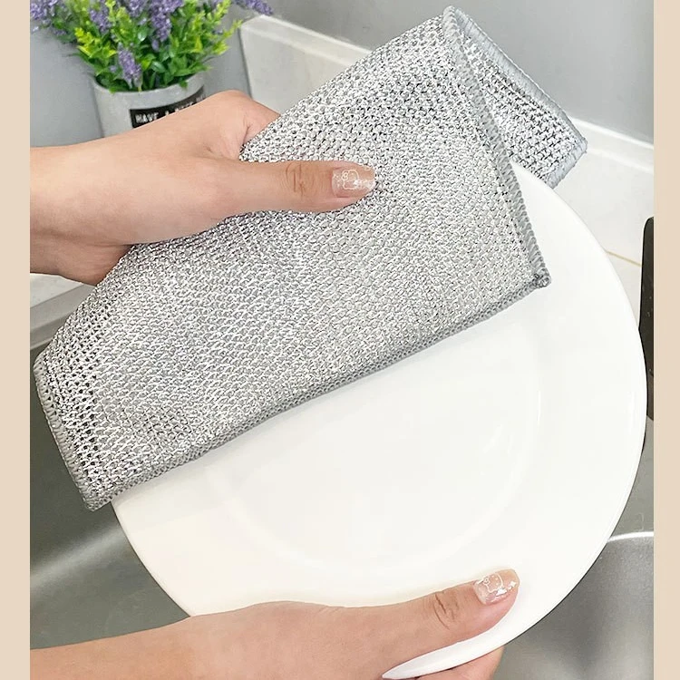 （超值20条装）银丝抹布家用不沾油去油去污加厚清洁抹布家务好帮手