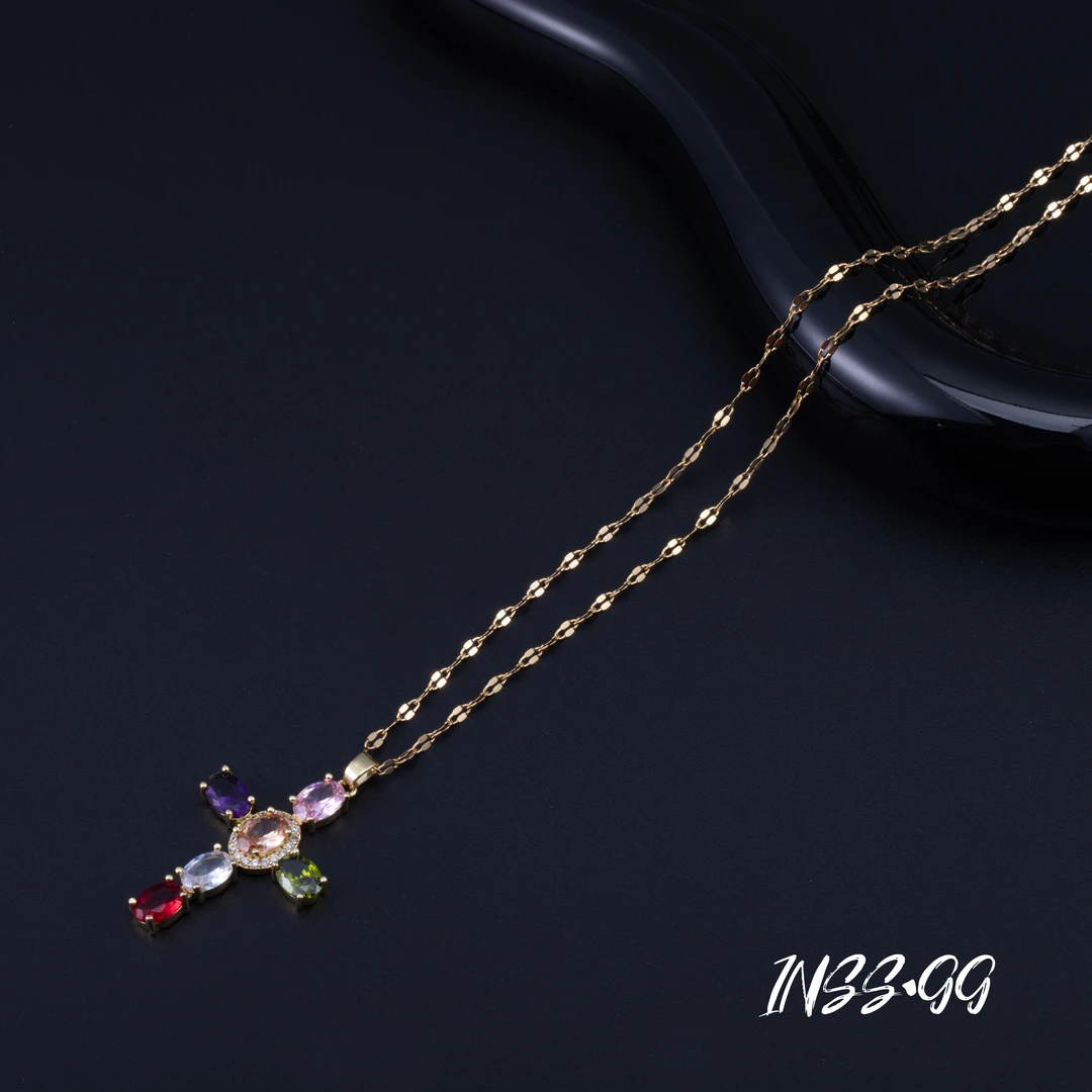 铜合金项链 【INSS·GG】手工轻奢气质坠链小众精致简约项链IX1588