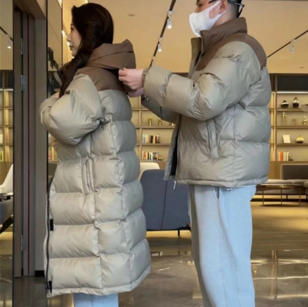 【梦婷家】冬季拼色百搭外套—3622