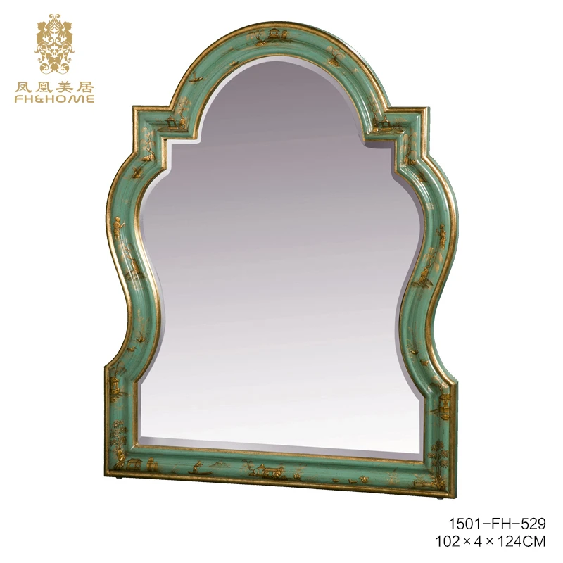 FH&HOME/凤凰美居欧式复古不规则家用玛莲系列挂镜工艺饰品