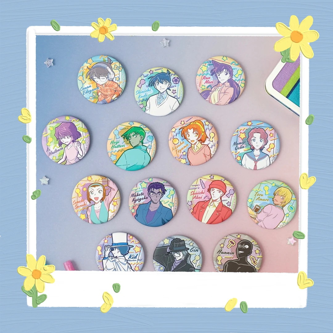 【卡皇】名侦探柯南 80年代复古艺术吧唧透卡盲袋