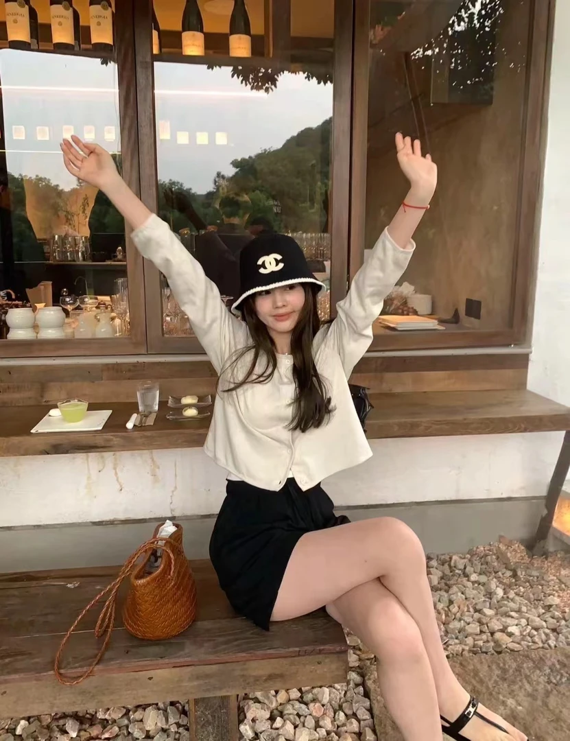 【花花】雪花棉防晒~简约圆领超薄防晒短开衫HH24X269