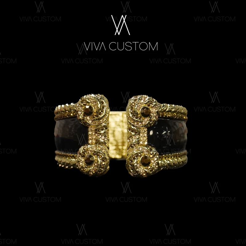 铜合金合成锆石手镯 （HD系列）小众设计感万花筒手镯