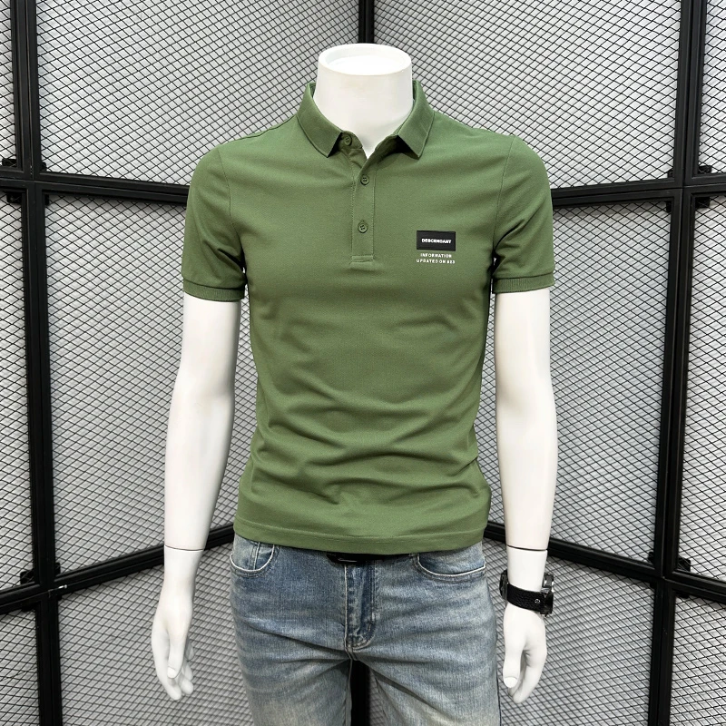 男款polo衫男夏季半袖高贵上档次男装体恤修身上衣男士短袖t恤男T