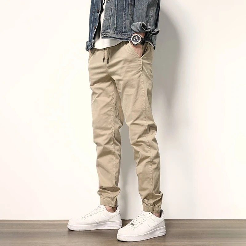 高贵上档次男装裤子男款夏季薄款男裤子休闲裤男款修身小脚束脚裤