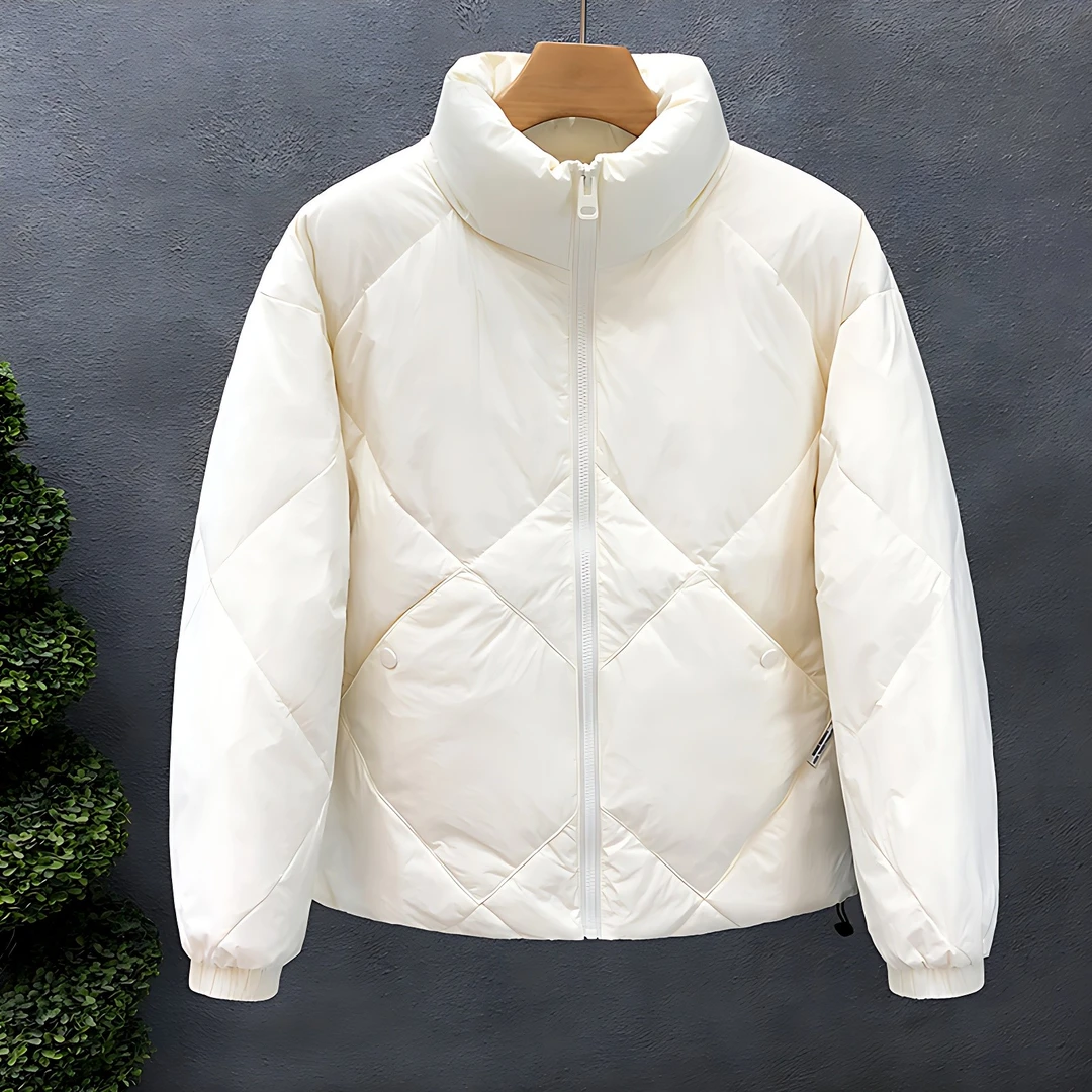 男士外套男春秋款羽绒衣加绒加厚保暖棉衣男秋季男装潮牌羽绒服男