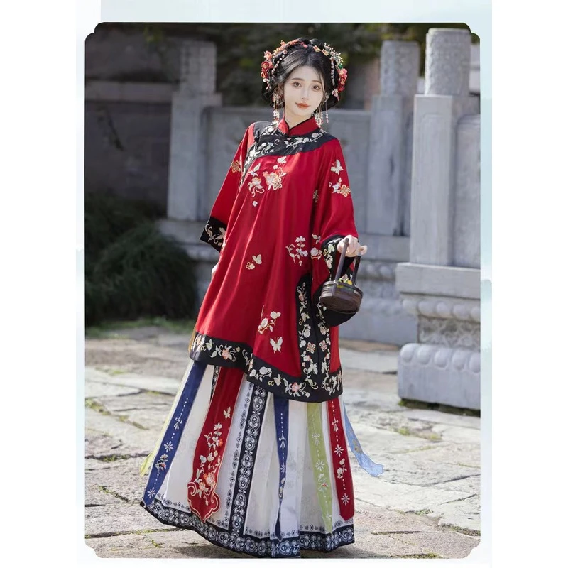 原创【大院罗衣】山西晋商少奶奶服锦绣蝶羽清汉女重工刺绣中国风